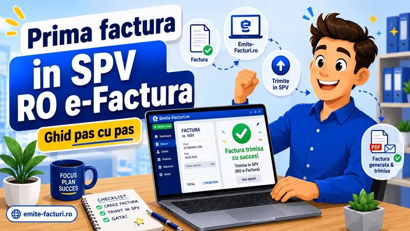 Cum emiti si trimiti prima factura in SPV (RO e-Factura) cu Emite-Facturi.ro - ghid pas cu pas